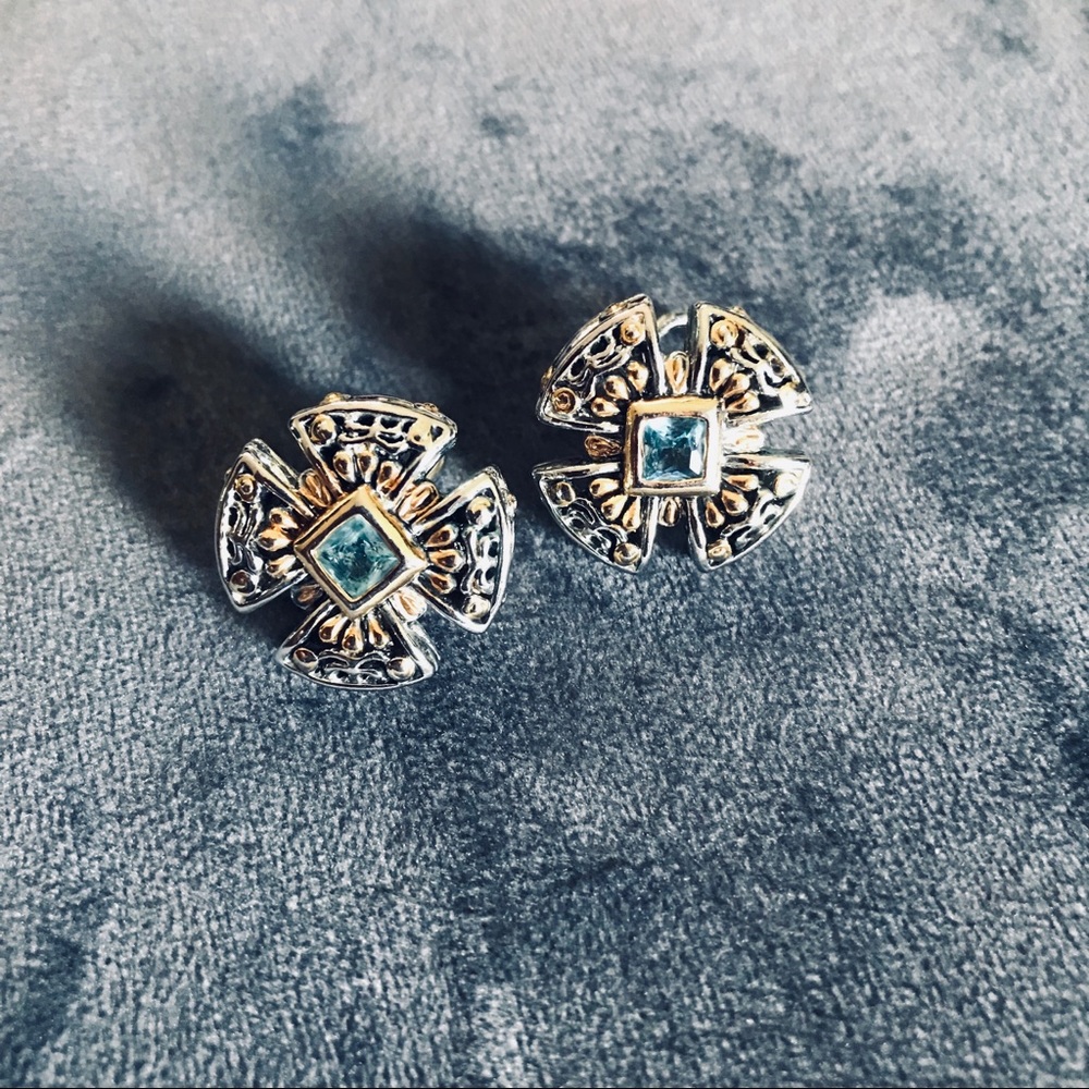 1”x1” pierced earrings